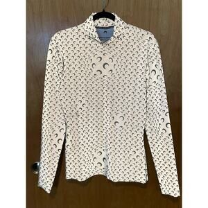 Marine Serre FW20 Reflective Grey Iconic Moon Print Top M